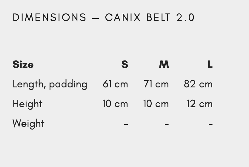 CaniX Belt 2.0